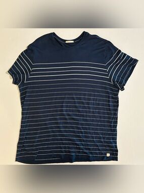 Marine Layer Tshirt Mens XXL Navy Striped Modal Blend Basic Coastal Nautical